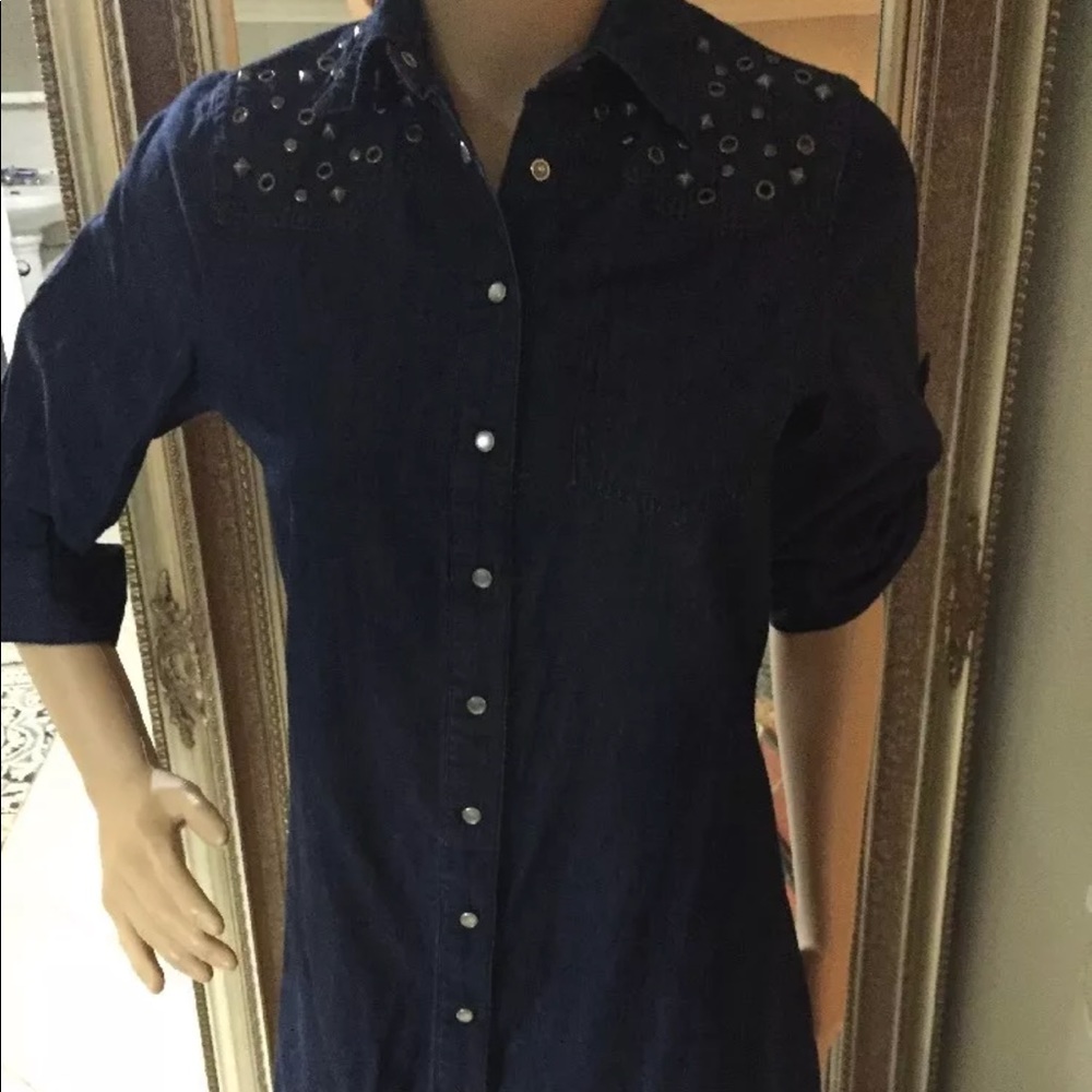 Cotton Express Jeans Denim Button Down